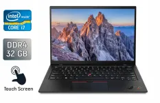 Ультрабук Lenovo ThinkPad X1 Carbon Gen9 / 14" (1920x1200) IPS Touch / Intel Core i7-1185G7 (4 (8) ядра по 3.0 - 4.8 GHz) / 32 GB DDR4 / 480 GB SSD / Intel Iris Xe Graphics / WebCam / Windows 11 б/в