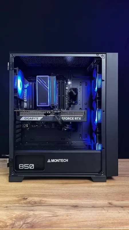 Збірка на замовлення: ігровий ПК Montech Air 1000 Premium Black Tower / AMD Ryzen 7 7700 (8 (16) ядер по 3,8 - 5,3 ГГц) / 32 ГБ DDR5 / 1000 ГБ SSD M.2 / nVidia GeForce RTX 5070 Ti, 16 ГБ GDDR7, 256-bit / 850W - зображення 9