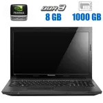 Ноутбук Lenovo B570 / 15.6" (1366x768) TN / Intel Core i3-2330M (2 (4) ядра по 2.2 GHz) / 8 GB DDR3 / 1000 GB HDD / nVidia GeForce 410M, 1 GB DDR3, 64-bit / WebCam б/в