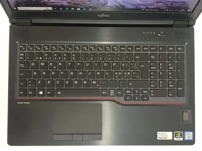 Мобільна робоча станція Б-клас Fujitsu Celsius H780 / 15.6" (1920x1080) IPS / Intel Core i7-8750H (6 (12) ядер по 2.2 - 4.1 GHz) / 16 GB DDR4 / 512 GB SSD / nVidia Quadro P1000, 4 GB GDDR5, 128-bit / WebCam / Win 10 Pro б/в - зображення 8