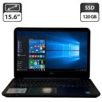 Ноутбук Б-клас Dell Inspiron 3537 / 15.6" (1366x768) TN / Intel Core i3-4010U (2 (4) ядра по 1.7 GHz) / 8 GB DDR3 / 120 GB SSD / Intel HD Graphics 4400 / WebCam / DVD-ROM / Windows 10 Pro б/в