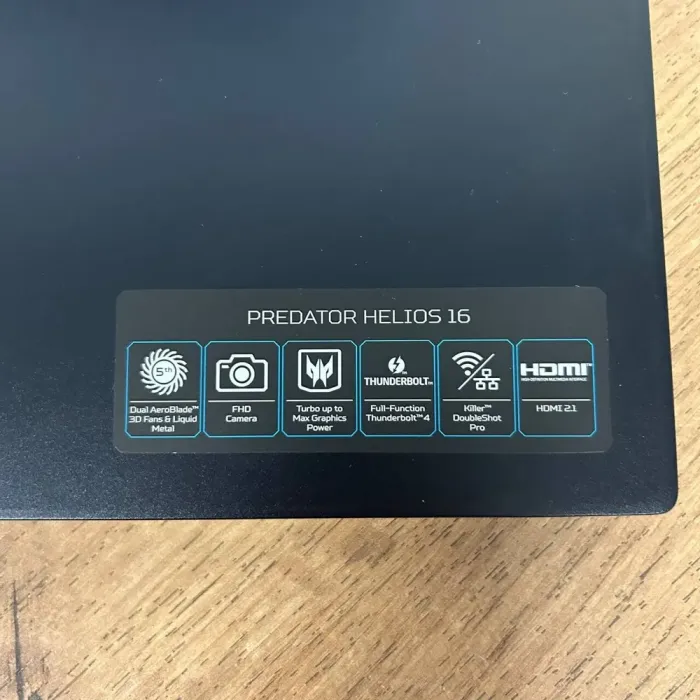 Ігровий ноутбук Acer Predator Helios 16 PH16-71 / 16" (2560x1600) IPS / Intel Core i7-13700HX (16 (24) ядер по 3.7 - 5.0 GHz) / 16 GB DDR5 / 1000 GB SSD / nVidia GeForce RTX 4060, 8 GB GDDR6, 128-bit / WebCam б/в - зображення 9