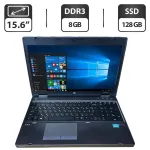 Ноутбук Б-клас HP ProBook 6570b / 15.6" (1600x900) TN / Intel Core i5-3210M (2 (4) ядра по 2.5 - 3.1 GHz) / 8 GB DDR3 / 128 GB SSD / Intel HD Graphics 4000 / WebCam / DVD-ROM б/в