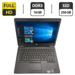 Ноутбук Dell Latitude E7440 / 14" (1920x1080) IPS / Intel Core i7-4600U (2 (4) ядра по 2.1 - 3.3 GHz) / 16 GB DDR3 / 256 GB SSD / Intel HD Graphics 4400 / WebCam б/в