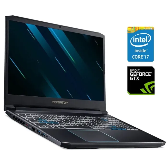 Ігровий ноутбук Acer Predator Helios 300 PH315-52 / 15.6" (1920x1080) IPS / Intel Core i7-9750H (6 (12) ядер по 2,6 - 4,5 ГГц) / 16 ГБ DDR4 / 1000 ГБ SSD / nVidia GeForce GTX 1660 Ti, 6 ГБ GDDR6, 192-bit / WebCam / Win 11 б/в - зображення 1