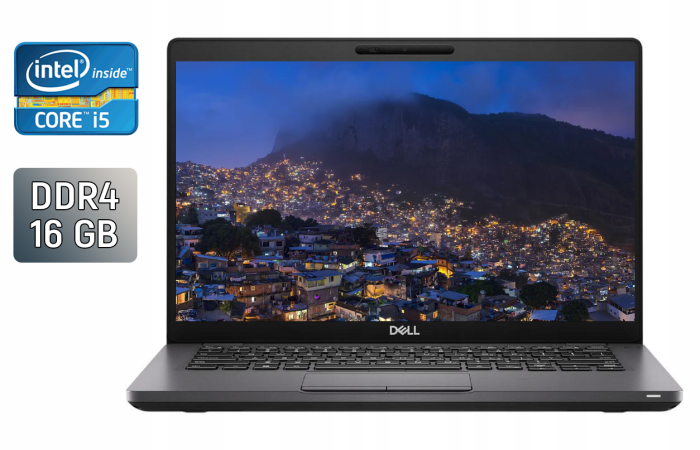 Ультрабук Dell Latitude 5400 / 14" (1920x1080) IPS / Intel Core i5-8365U (4 (8) ядра по 1.6 - 4.1 GHz) / 16 GB DDR4 / 256 GB SSD / Intel UHD Graphics / WebCam / SIM б/в - зображення 1
