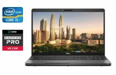 Ноутбук Dell Precision 3540 / 15.6" (1920x1080) IPS / Intel Core i5-8265U (4 (8) ядра по 1.6 - 3.9 GHz) / 16 GB DDR4 / 512 GB SSD / AMD Radeon Pro WX 2100, 2 GB GDDR5, 64-bit / WebCam / Windows 10 б/в