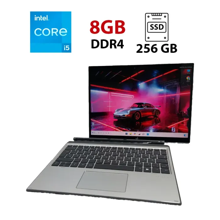 Ноутбук-трансформер HP Elite x2 G4 / 13.3" (3000x2000) IPS Touch / Intel Core i5-8265U (4 (8) ядра по 1.6 - 3.9 GHz) / 8 GB DDR4 / 256 GB SSD / Intel UHD Graphics 620 / WebCam б/в - зображення 1