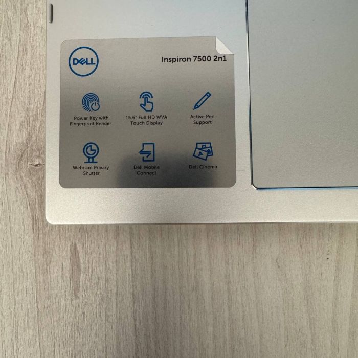 Ультрабук-трансформер Dell Inspiron 7500 x360 / 15.6" (1920x1080) IPS Touch / Intel Core i5-1035G1 (4 (8) ядра по 1.0 - 3.6 GHz) / 16 GB DDR4 / 512 GB SSD NVMe / Intel UHD Graphics / WebCam б/в - зображення 10