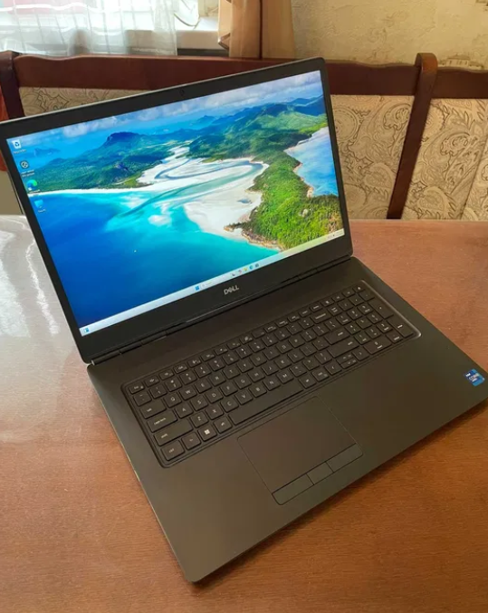 Ігровий ноутбук Dell Precision 7760 / 17.3" (1920x1080) FullHD IPS / Intel Core i7-11850H (8 (16) ядер по 2.5 - 4.8 GHz) / 64 GB DDR4 / 512 GB SSD+512 GB SSD / nVidia RTX A3000, 6 GB GDDR6, 192-bit / WebCam б/в - зображення 2