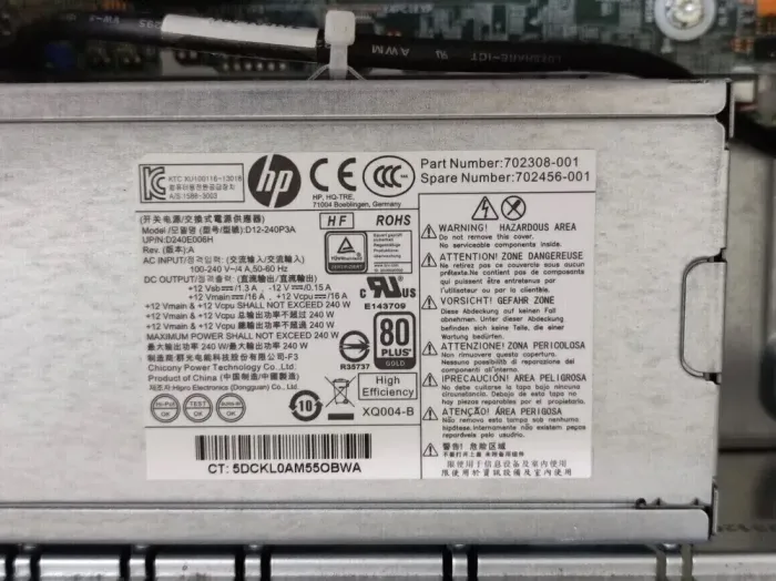 Комп'ютер HP ProDesk 600 G1 SFF / Intel Core i3-4130 (2(4) ядра по 3.4GHz) / 8GB DDR3 / 240GB SSD / HD Graphics 4400 / 240W / DVD-RW / DisplayPort б/в - зображення 7