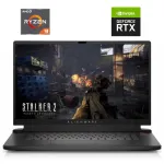 Ігровий ноутбук Б-класу Dell Alienware m17 R5 / 17,3" (1920x1080) IPS / AMD Ryzen 9 6900HX (8 (16) ядер по 3.3 - 4.9 GHz) / 16 GB DDR5 / 1000 GB SSD NVMe / nVidia GeForce RTX 3070 Ti, 8 GB GDDR6, 256-bit / WebCam б/в