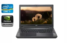 Мобільна робоча станція Б-клас Fujitsu Celsius H780 / 15.6" (1920x1080) IPS / Intel Core i7-8750H (6 (12) ядер по 2.2 - 4.1 GHz) / 16 GB DDR4 / 512 GB SSD / nVidia Quadro P600, 4 GB GDDR5, 128-bit / HDMI / USB Type-C б/в