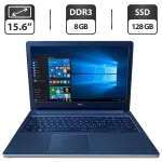Ноутбук Б-клас Dell Inspiron 5558 / 15.6" (1366x768) TN / Intel Core i5-5200U (2 (4) ядра по 2.2 - 2.7 GHz) / 8 GB DDR3 / 128 GB SSD / Intel HD Graphics 5500 / WebCam / HDMI б/в