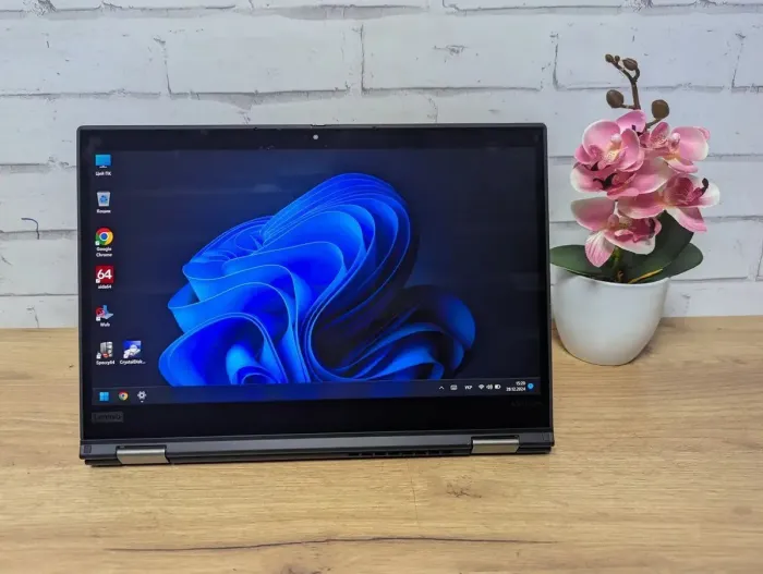 Ультрабук-трансформер Lenovo ThinkPad X390 Yoga / 13.3" (1920x1080) IPS Touch / Intel Core i5-8265U (4 (8) ядра по 1.6 - 3.9 GHz) / 8 GB DDR4 / 256 GB SSD / Intel UHD Graphics / WebCam б/в - зображення 3