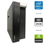 Робоча станція Dell Precision T7810 Tower / 2x Intel Xeon E5-2699 v3 (18 (36) ядер по 2.3 - 3.6 GHz) / 64 GB DDR4 / 256 GB SSD / nVidia Quadro M4000, 8 GB GDDR5, 256-bit / DVD-ROM б/в