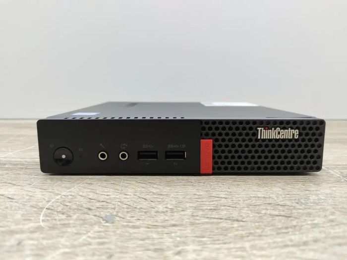 Неттоп Lenovo ThinkCentre M910q Tiny USFF / Intel Core i5-6500T (4 ядра по 2.5 - 3.1 GHz) / 8 GB DDR4 / 240 GB SSD / Intel HD Graphics 530 б/в - зображення 4