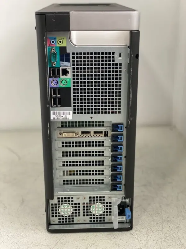 Робоча станція Dell Precision T5810 Tower / Intel Xeon E5-2697 v3 (14 (28) ядер по 2.6 - 3.6 GHz) / 64 GB DDR3 / 240 GB SSD / nVidia Quadro K2200, 4 GB GDDR5, 128-bit / DVD-ROM б/в - зображення 4