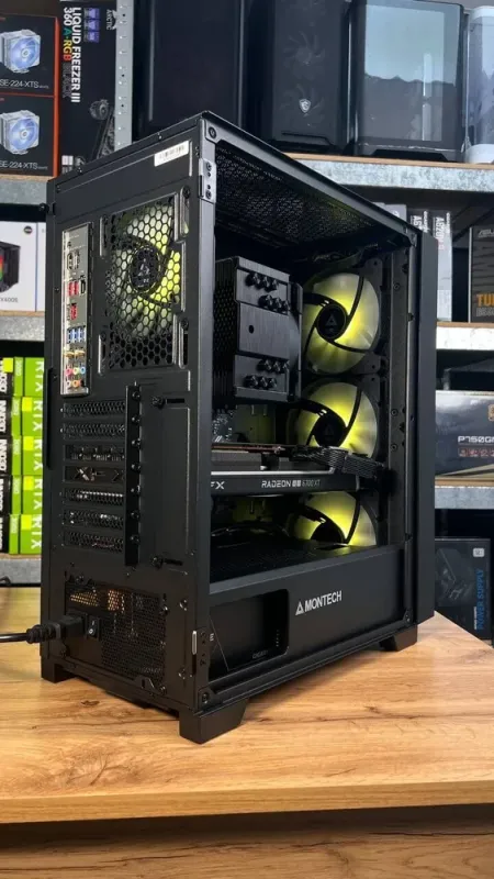 Збірка під замовлення: ігровий ПК Montech Air 1000 Premium Black Tower / AMD Ryzen 5 7500F (6 (12) ядер по 3.7 - 5.0 GHz) / 32 GB DDR5 / 1000 GB SSD M.2 / AMD Radeon RX 6700 XT, 12 GB GDDR6, 192-bit / 750W б/в - зображення 10