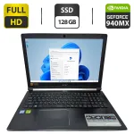 Ноутбук Б-клас Acer Aspire A515-51 / 15.6" (1920x1080) TN / Intel Core i5-7200U (2 (4) ядра по 2.5 - 3.1 GHz) / 16 GB DDR4 / 128 GB SSD / nVidia GeForce 940MX, 2 GB GDDR5, 64-bit / WebCam б/в