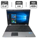 Ноутбук Б-клас HP ProBook 6550b / 15.6" (1366x768) TN / Intel Core i5-480M (2 (4) ядра по 2.66 - 2.93 GHz) / 8 GB DDR3 / 500 GB HDD / Intel HD Graphics / DVD-ROM б/в