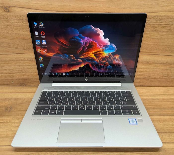 Ультрабук HP EliteBook 830 G5 / 13.3" (1920x1080) IPS Touch / Intel Core i7-8650U (4 (8) ядра по 1.9 - 4.2 GHz) / 16 GB DDR4 / 512 GB SSD / Intel UHD Graphics 620 / Fingerprint / WebCam / Windows 10 б/в - зображення 2