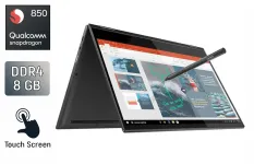 Ноутбук-трансформер Б-клас Lenovo Yoga C630 / 13.3" (1920x1080) IPS Touch / Qualcomm Snapdragon 850 (8 ядер по 2.75 - 2.96 GHz) / 8 GB DDR4 / 128 GB SSD / Qualcomm Adreno 630 / WebCam / TouchID б/в