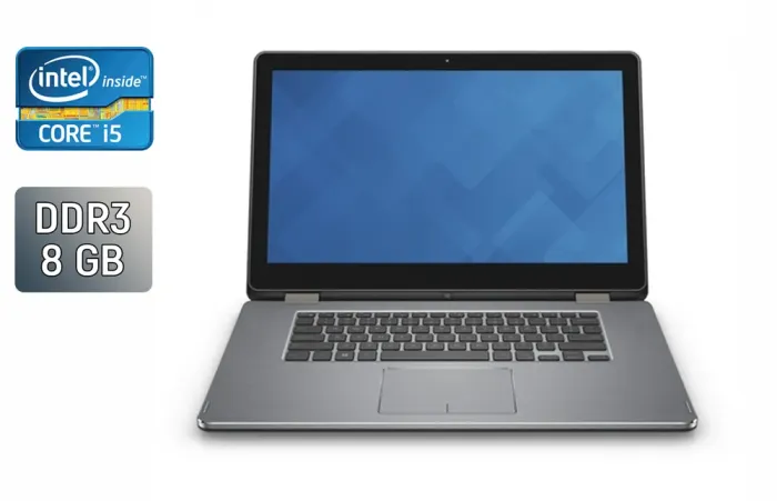 Ноутбук Dell Inspiron 15-7568 / 15.6" (1920x1080) IPS / Intel Core i5-6200U (2 (4) ядра по 2.3 - 2.8 GHz) / 8 GB DDR3 / 240 GB SSD / Intel HD Graphics 520 / WebCam / Windows 10 б/в - зображення 1