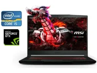 Ігровий ноутбук Б-клас MSI GF63 Thin 9SCXR / 15.6" (1920x1080) IPS / Intel Core i5-9300H (4 (8) ядра по 2.4 - 4.1 GHz) / 16 GB DDR4 / 512 GB SSD / nVidia GeForce GTX 1650 Max-Q, 4 GB GDDR6, 128-bit / WebCam / Win 10 Home б/в
