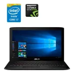 Ігровий ноутбук Б-клас Asus ROG RG52VW-RS71 / 15.6" (1920x1080) TN / Intel Core i7-6700HQ (4 (8) ядра по 2.6 - 3.5 GHz) / 16 GB DDR4 / 240 GB SSD / nVidia GeForce GTX 960M, 2 GB GDDR5, 128-bit / WebCam б/в