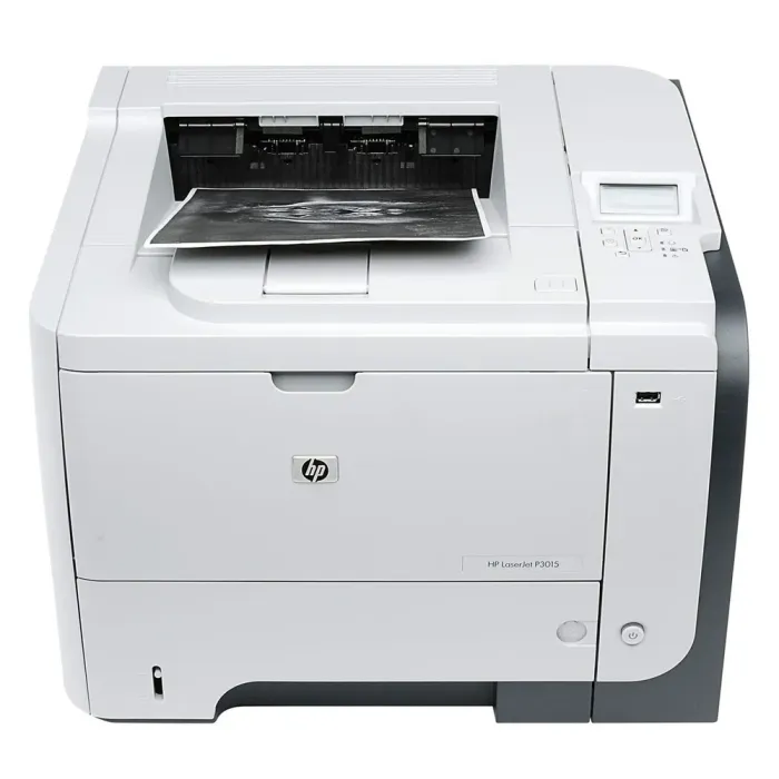 Принтер HP LaserJet P3015 / Лазерний монохромний друк / 1200x1200 dpi / A4 / 40 стор / хв / USB 2.0, Ethernet / Дуплекс / Кабелі в комплекті б/в - зображення 1