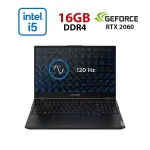 Ігровий ноутбук Lenovo Legion 5 15IMH05H / 15,6" (1920x1080) IPS / Intel Core i5-10300H (4 (8) ядер по 2,5 - 4,5 ГГц) / 16 ГБ DDR4 / 480 ГБ SSD / nVidia GeForce RTX 2060, 6 ГБ GDDR6, 192-біт / Веб-камера б/в