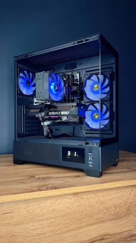 Збірка під замовлення: ігровий ПК Gamdias Atlas M1 Black Tower / AMD Ryzen 5 5600 (6 (12) ядер по 3.5 - 4.4 GHz) / 32 GB DDR4 / 1000 GB SSD M.2 / nVidia GeForce RTX 3070 Ti, 8 GB GDDR6X, 256-bit / 750W б/в - зображення 3