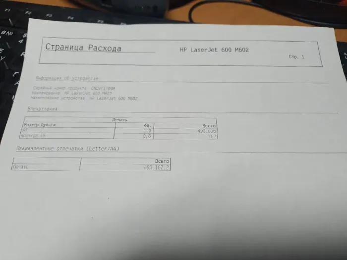 Принтер HP LaserJet Enterprise 600 M602 / Лазерний монохромний друк / 1200x1200 dpi / A4 / 50 стор/хв / USB 2.0, Ethernet б/в - зображення 5