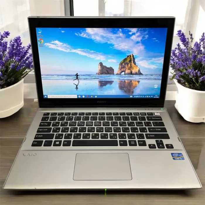 Ноутбук Б-клас Sony SVT131A11V / 13.3" (1366x768) TN / Intel Core i5-3317U (2 (4) ядра по 1.7 - 2.6 GHz) / 8 GB DDR3 / 120 GB SSD / Intel HD Graphics 4000 / WebCam б/в - зображення 11