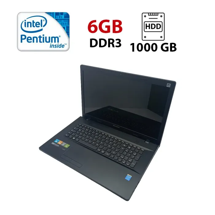 Ноутбук Lenovo G700 / 17.3" (1600x900) TN / Intel Pentium 2020M (2 ядра по 2.4 GHz) / 6 GB DDR3 / 1000 GB HDD / Intel HD Graphics / WebCam б/в - зображення 1