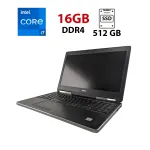 Мобільна робоча станція Dell Precision 7510 / 15.6" (1920x1080) IPS / Intel Core i7-6820HQ (4 (8) ядра по 2.7 - 3.6 GHz) / 16 GB DDR4 / 512 GB SSD / nVidia Quadro M2000M, 4 GB GDDR5, 128-bit / WebCam б/в