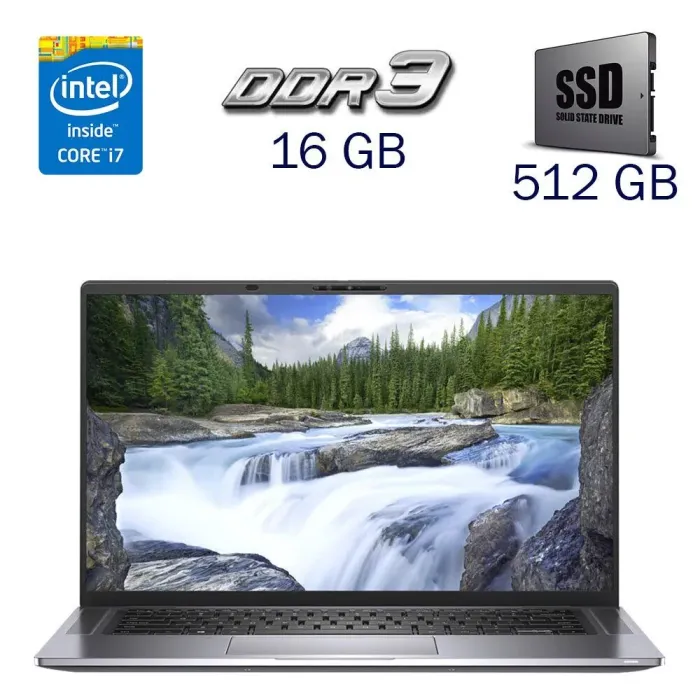 Ультрабук Б-клс Dell Latitude 9510 / 15.6" (1920x1080) IPS / Intel Core i7-10710U (6 (12) ядер по 1.1 - 4.7 GHz) / 16 GB DDR3 / 512 GB SSD / Intel UHD Graphics for 10th Genegation / WebCam б/в - зображення 1