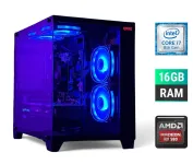 Ігровий ПК Tower / Intel Core i7-8700K (6 (12) ядер по 3.7 - 4.7 GHz) / 16 GB DDR4 / 500 GB SSD / AMD Radeon RX 580, 8 GB GDDR5, 256-bit б/в
