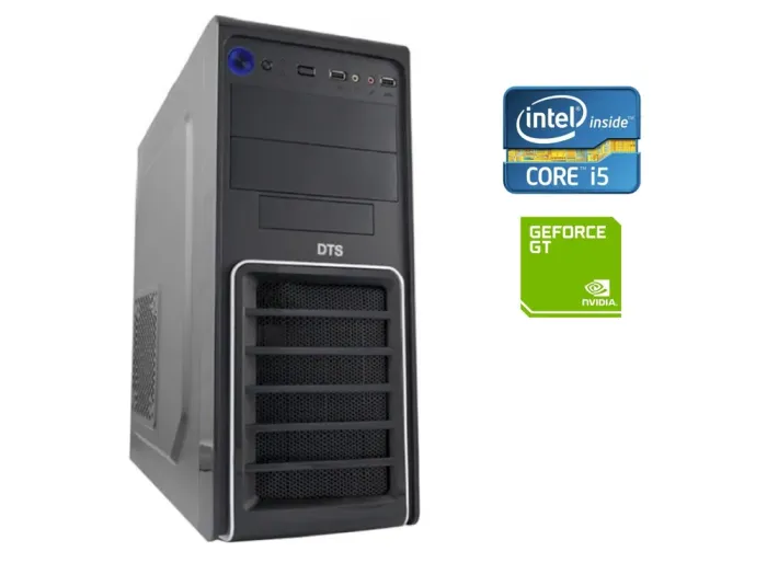 ПК Б-клас DTS TD-04 Tower / Intel Core i5-4570 (4 ядра по 3.2 - 3.6 GHz) / 8 GB DDR3 / 1000 GB HDD / nVidia GeForce GT 730, 2 GB DDR3, 64-bit / 400W / DVD-RW б/в - зображення 1