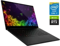 Ігровий ноутбук Razer Blade 15 RZ09-02887N91 / 15.6" (1920x1080) IPS / Intel Core i7-8750H (6 (12) ядер по 2.2 - 4.1 GHz) / 32 GB DDR4 / 960 GB SSD / nVidia GeForce RTX 2070 Max-Q, 8 GB GDDR6, 256-bit / WebCam б/в