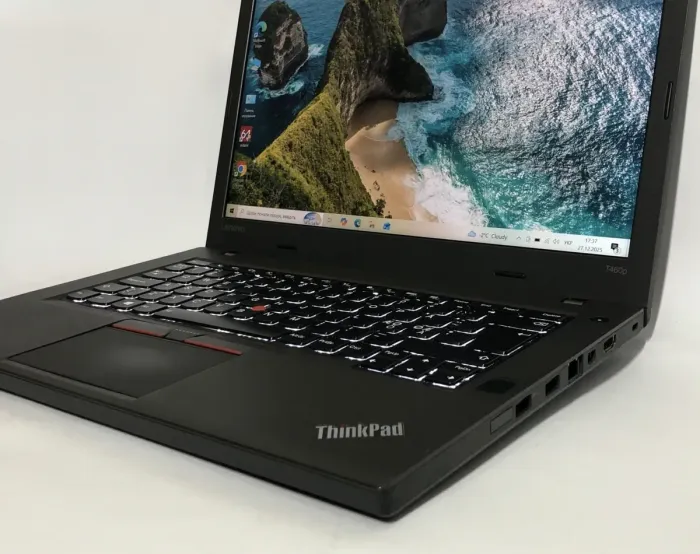 Ігровий ноутбук Lenovo ThinkPad T460p / 14" (1920x1080) IPS / Intel Core i7-6700HQ (4 (8) ядра по 2.6 - 3.5 GHz) / 8 GB DDR4 / 256 GB SSD / nVidia GeForce 940MX, 2 GB GDDR5, 64-bit / WebCam / Win 10 Home б/в - зображення 9
