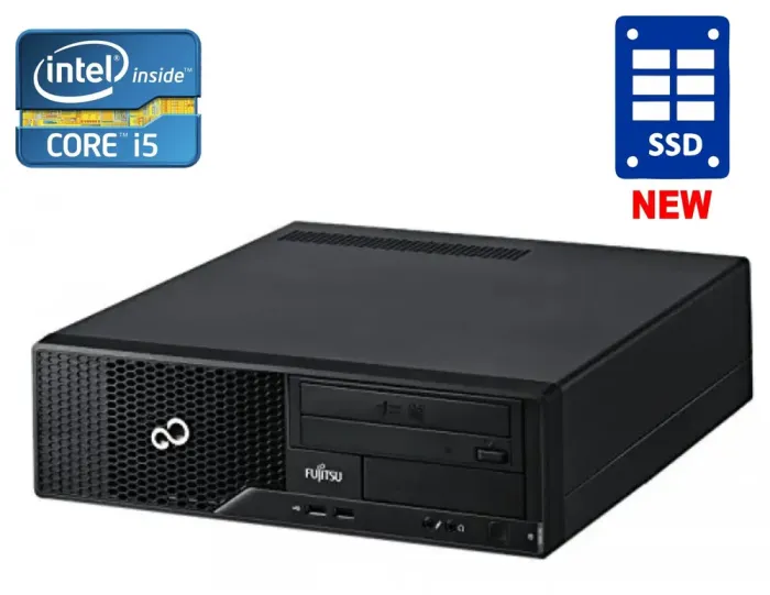 ПК Fujitsu Esprimo E500 E85+ SFF / Core i5-2400 (4 ядра по 3.1-3.4GHz) / 8GB DDR3 / 120GB SSD NEW / HD Graphics 2000 / DVD-ROM б/в - зображення 1