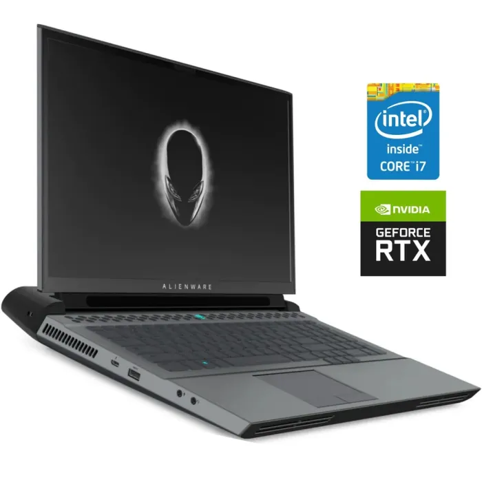 Ігровий ноутбук Б-класу Dell Alienware Area 51m / 17,3" (1920x1080) IPS / Intel Core i7-9700K (8 ядер по 3,6 - 4,9 ГГц) / 16 ГБ DDR4 / 512 ГБ SSD M.2 + 1000 ГБ HDD / nVidia GeForce RTX 2060, 6 ГБ GDDR6, 192-bit / WebCam б/в - зображення 1