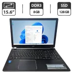 Ноутбук Acer Aspire V5-573 / 15.6" (1366x768) TN / Intel Core i3-4010U (2 (4) ядра по 1.7 GHz) / 8 GB DDR3 / 128 GB SSD / Intel HD Graphics 4400 / WebCam б/в