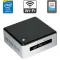 Неттоп Intel NUC NUC5i3RYH USFF / Intel Core i3-5010U (2 (4) ядра по 2.1 GHz) / 8 GB DDR3 / 256 GB SSD / Intel HD Graphics 5500 / miniDP / mHDMI / Wi-Fi б/в