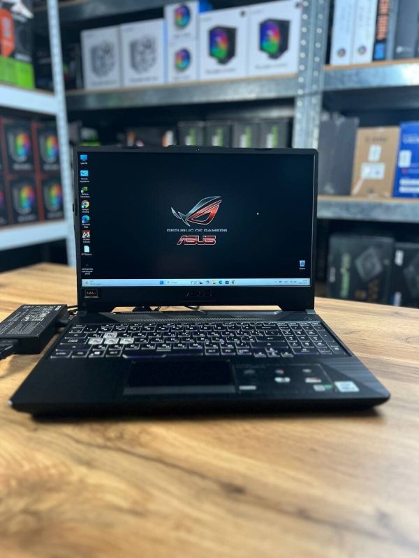 Ігровий ноутбук Asus TUF Gaming F15 FX506LH / 15.6" (1920x1080) IPS / Intel Core i5-10300H (4 (8) ядра по 2.5 - 4.5 GHz) / 32 GB DDR4 / 1000 GB SSD / nVidia GeForce GTX 1650, 4 GB GDDR5, 128-bit / WebCam б/в - зображення 3