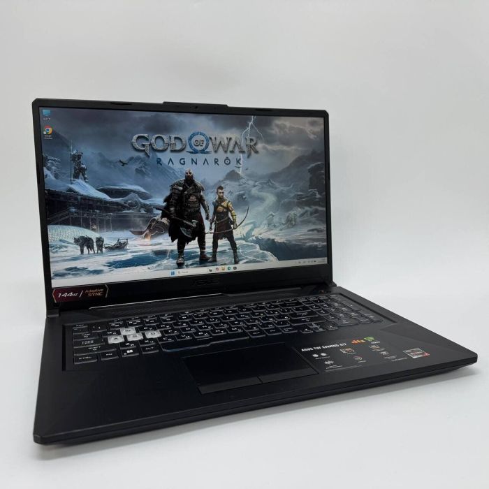 Ігровий ноутбук Б-класу Asus TUF FA706N / 17,3" (1920x1080) IPS / AMD Ryzen 7 7435HS (8 (16) ядер по 3,1 - 4,5 ГГц) / 16 ГБ DDR5 / 512 ГБ SSD / nVidia GeForce RTX 2050, 4 ГБ GDDR6, 64-біт / WebCam б/в - зображення 2