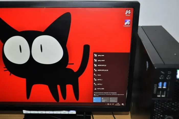 Комплект ПК: Fujitsu D757 E90 SFF / Intel Core i5-6500 (4 ядра по 3.2 - 3.6 GHz) / 16 GB DDR4 / 240 GB SSD + 320 GB HDD / Intel HD Graphics + Монітор Б-клас 22" (1680x1050) TN / VGA+ Windows 11 Pro б/в - зображення 4