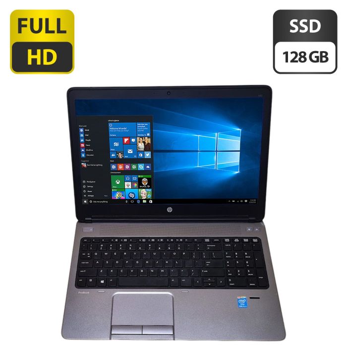 Ноутбук HP ProBook 650 G1 / 15.6" (1920x1080) TN / Intel Core i5-4300M (2 (4) ядра по 2.6 - 3.3 GHz) / 8 GB DDR3 / 128 GB SSD / Intel HD Graphics 4600 / WebCam б/в - зображення 1